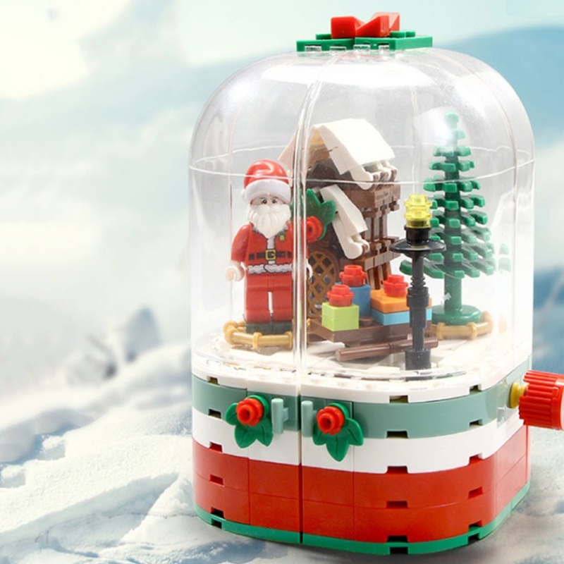 Đồ Chơi Lắp Ráp LEGO Mô Hình Hộp Nhạc Ông Già Noel Santa Claus Giáng Sinh Merry Christmas SEMBO 601090 Với 230+ PCS00