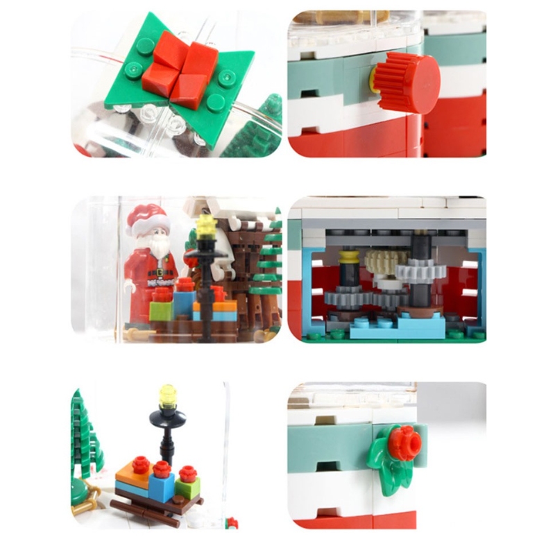 Đồ Chơi Lắp Ráp LEGO Mô Hình Hộp Nhạc Ông Già Noel Santa Claus Giáng Sinh Merry Christmas SEMBO 601090 Với 230+ PCS00