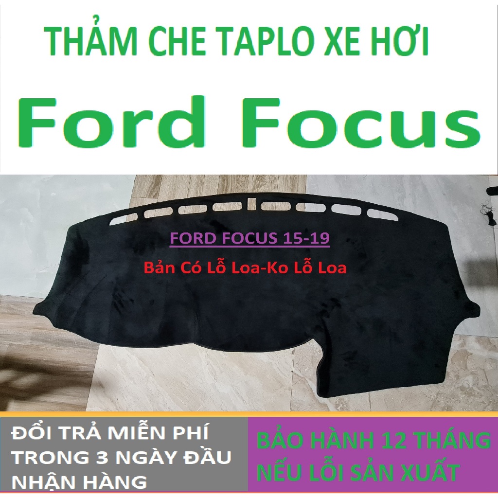 Thảm Taplo Ford Focus,Thảm Lót Taplo Xe Hơi Cao Cấp Hàng 3 Lớp Có Chống Trượt,Da Đẹp Bảo Hành 12 Tháng