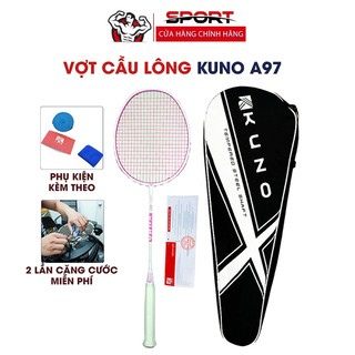 Vợt Cầu Lông 4U Chính Hãng Kuno A97 Khung Carbon Trợ Lực Đánh Trọng Lượng 85G Lưới Đan Sẵn 10KG