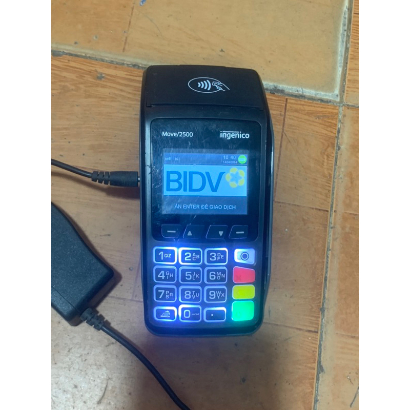 Máy cà thẻ INGENICO MOVE2500 CŨ