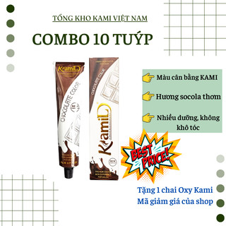 Combo 10 tuýp màu Kami, cân bằng phủ bạc