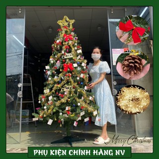 Cây thông noel Đầu Tròn Xanh 90CM, 1M2, 1M5, 1M8, 2M đẹp tán lá dày và rộng trang trí, decor giáng sinh hàng Việt Nam