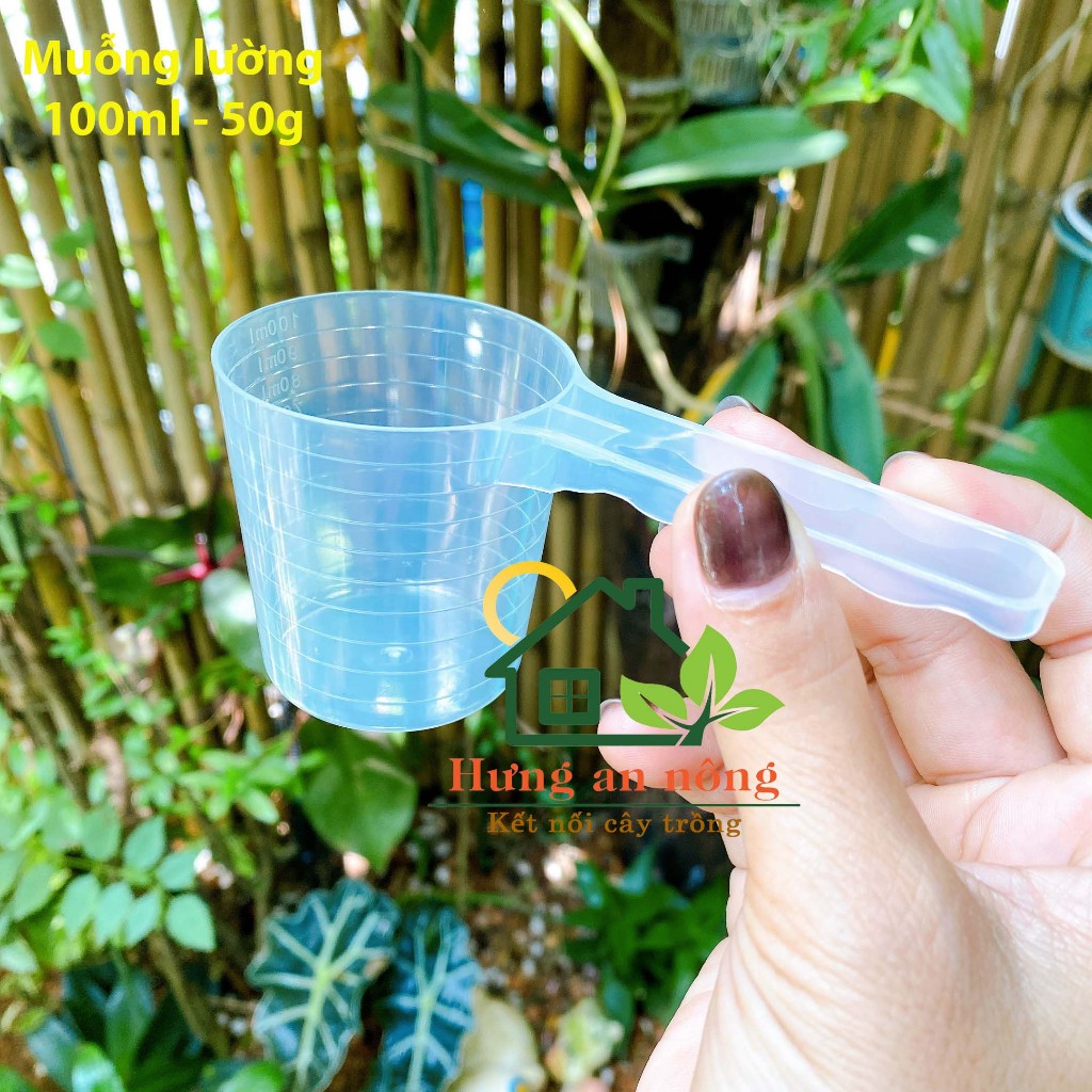 Muỗng 100ml đong lường nhựa PP trong dẻo an toàn