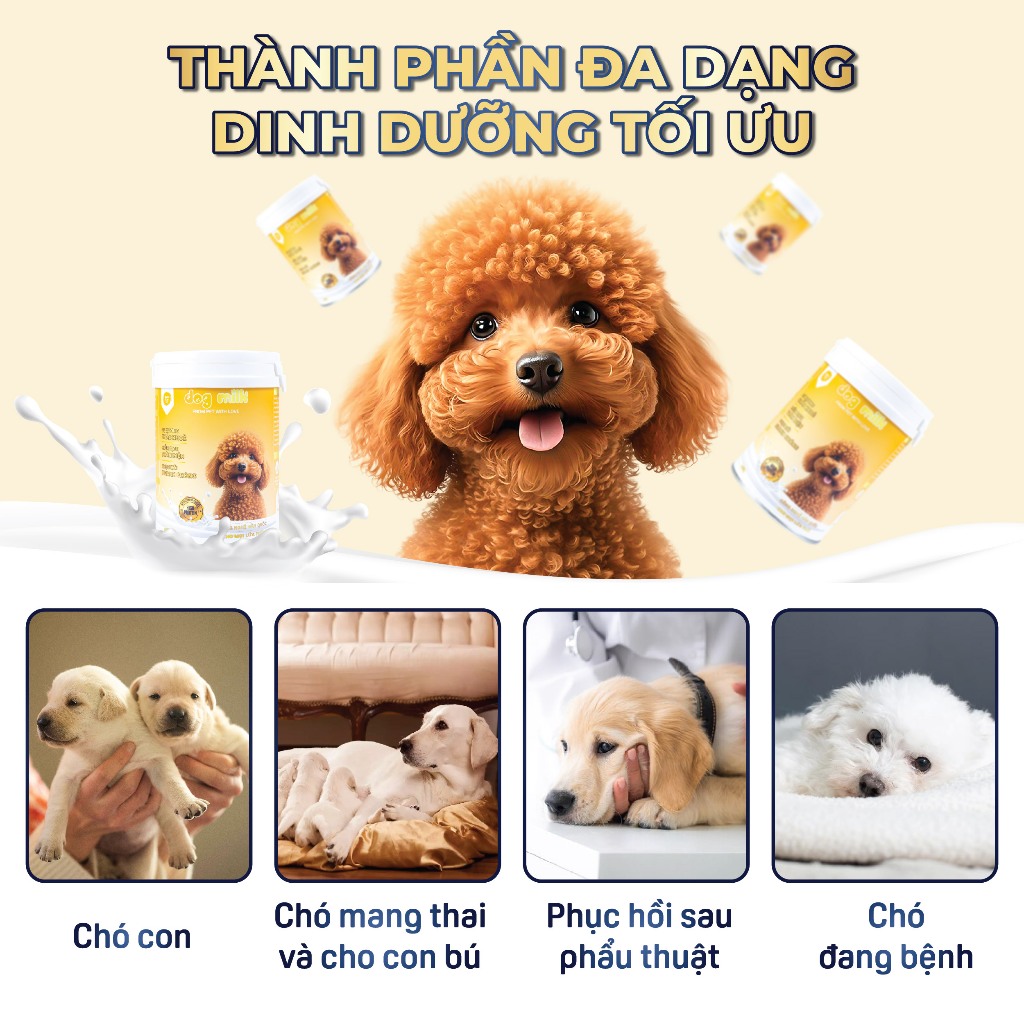 Sữa  Bột Thượng Hạng Chó Mèo MASTERCARE  Bổ Sung Dinh Dưỡng Cho Chó Mèo Con Tiêu Hoá Kém 400gr