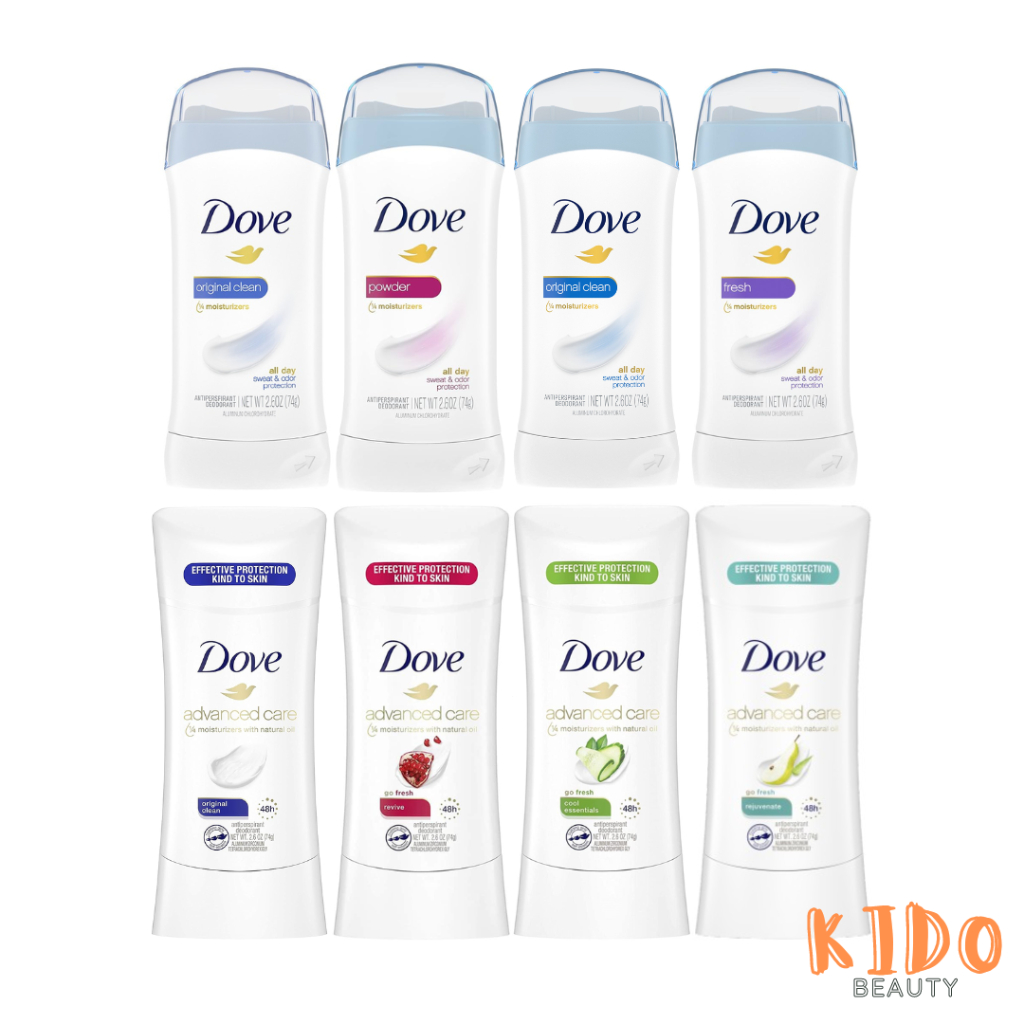 Lăn Khử Mùi Nữ DOVE 24h Anti-Perspirant Deodorant | Lăn nách nữ Dove Advanced Care 48h 74g