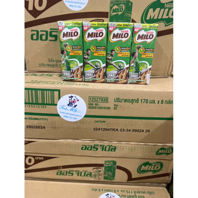 Thùng 48 hộp Milo Thái date 2024
