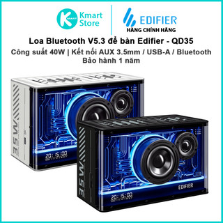 Loa bluetooth v5.3 edifier qd35 series | công suất 40w | chipset dsp | công nghệ sạc gan - hàng chính hãng