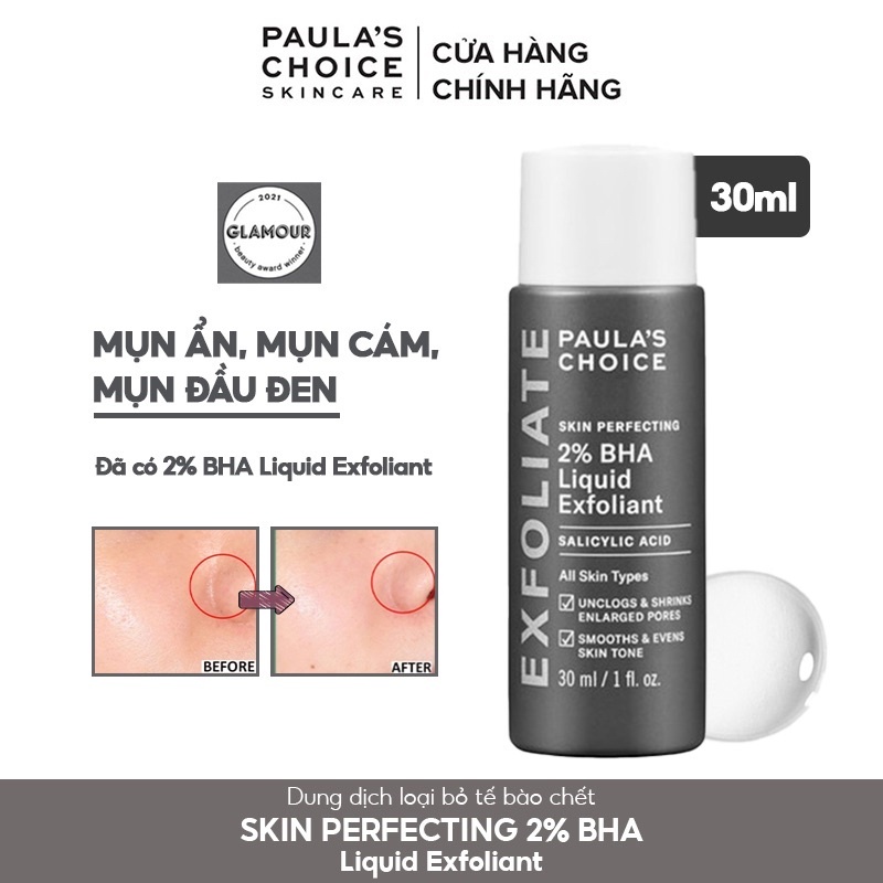 Dung Dịch Tẩy Da Chết Paula’s Choice 2% BHA 30ml Sản Phẩm Chính Hãng