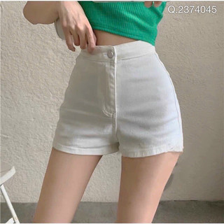 Quàn short kaki không túi dáng ôm