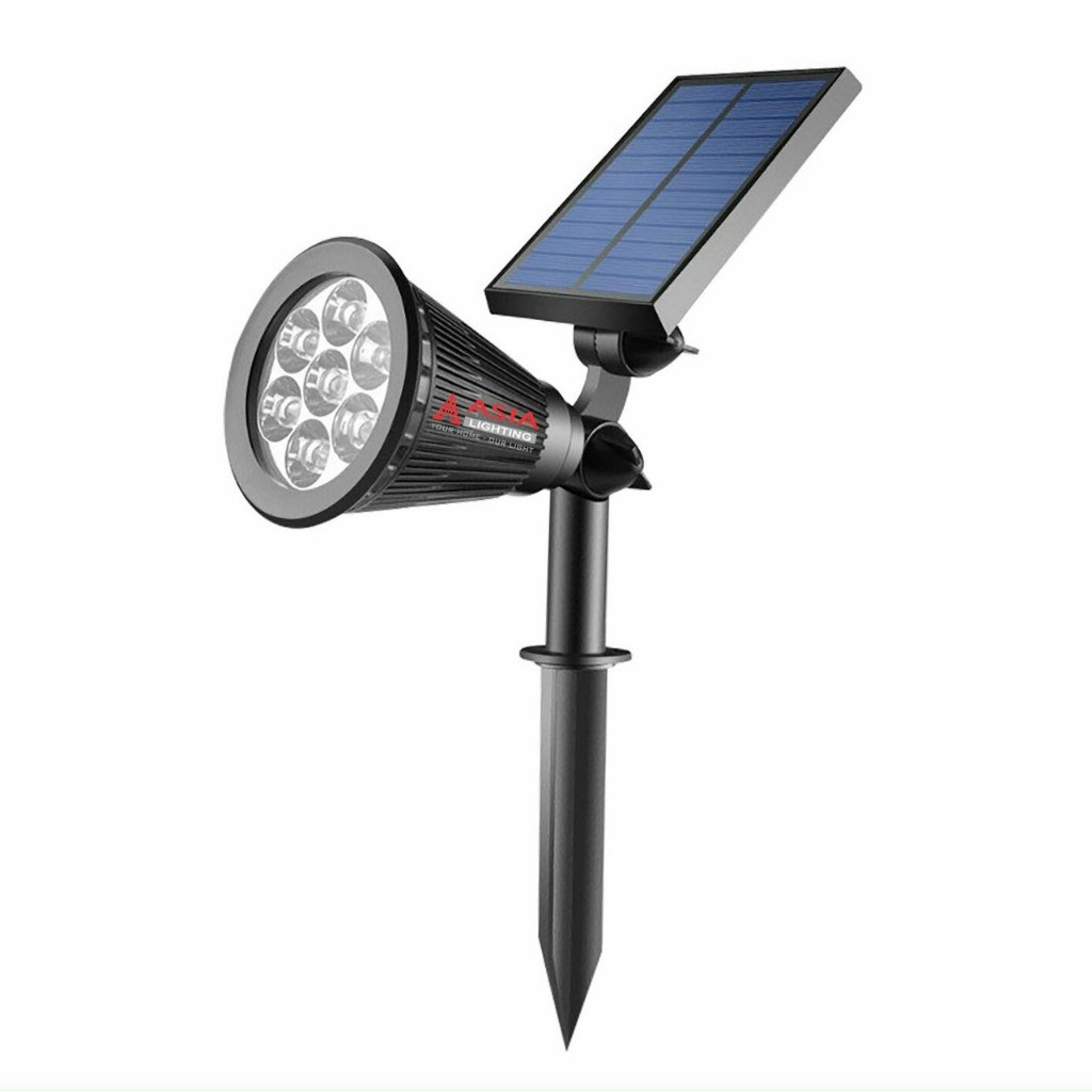 Đèn rọi cắm đất năng lượng mặt trời trang trí sân vườn nhà cửa chính hãng Asia