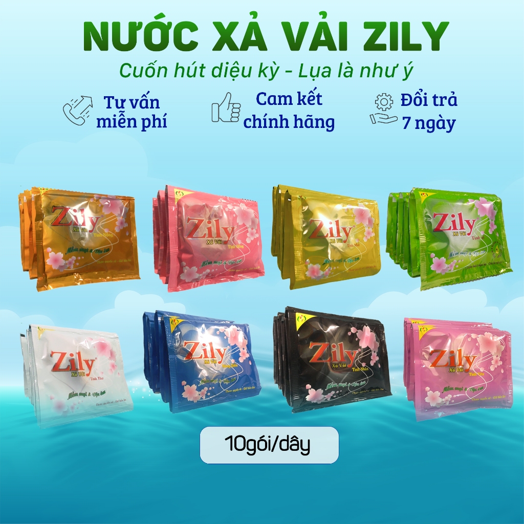 Nước Xả Vải Zily 22ml - 10 Gói/ Dây