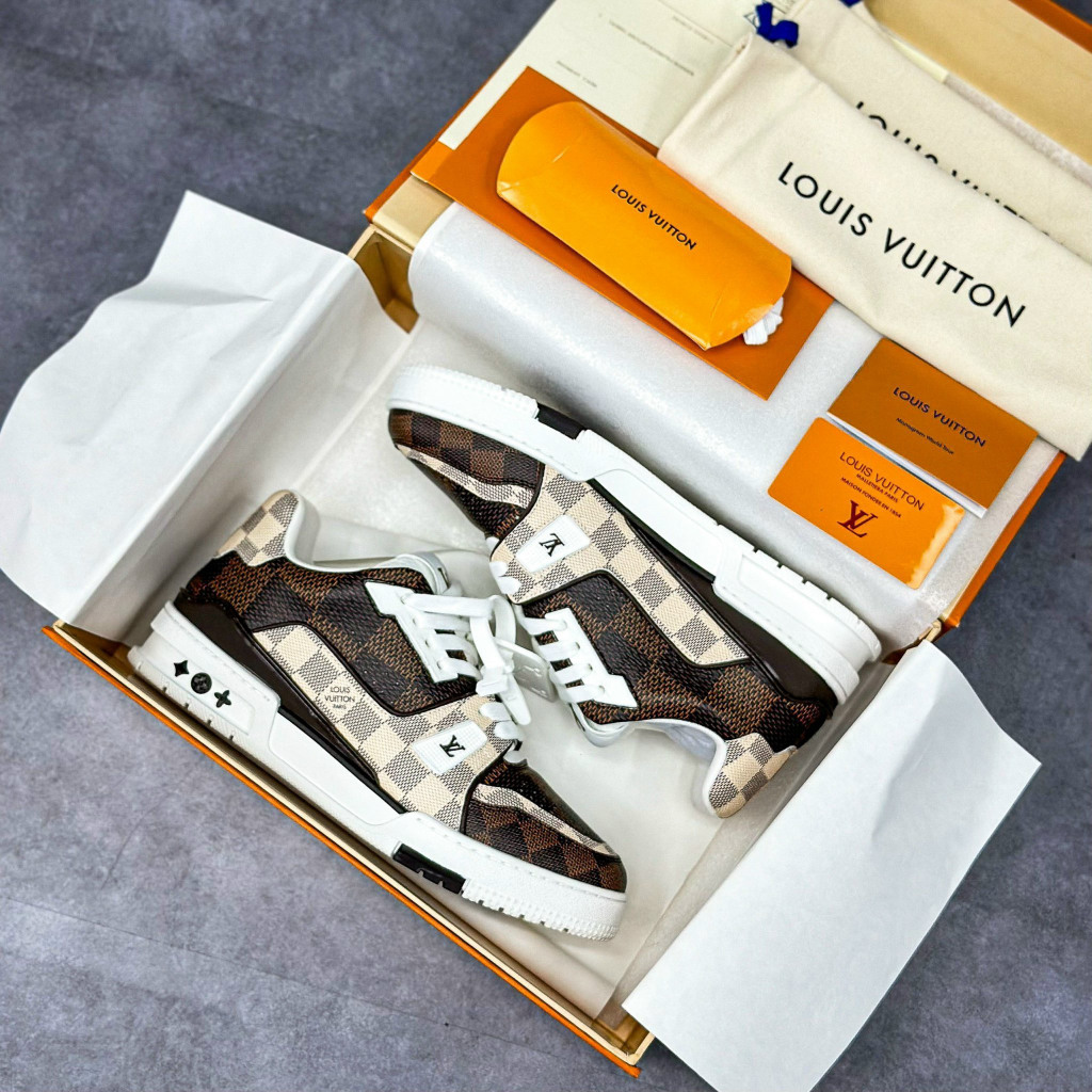 Giày Cao Cấp Thể Thao Sneaker L/V Trai.ner #54 Da.mier E.bene Multi+ freeship + Tặng Tất