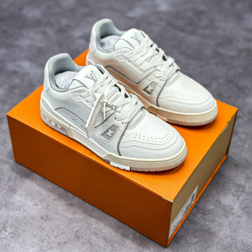 Giày Cao Cấp Thể Thao Sneaker L/v Trai.ner #54 Signa.ture White + freeship + Tặng Tất