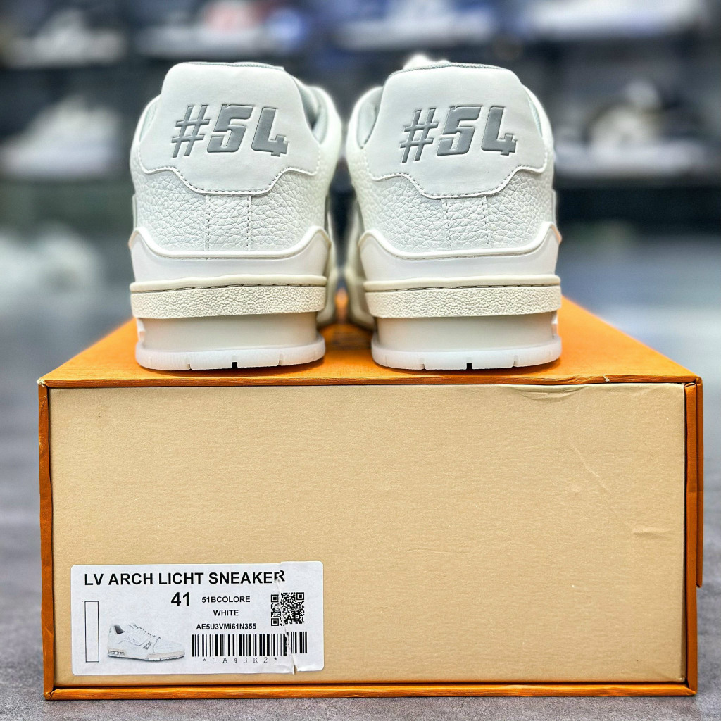 Giày Cao Cấp Thể Thao Sneaker L/v Trai.ner #54 Signa.ture White + freeship + Tặng Tất