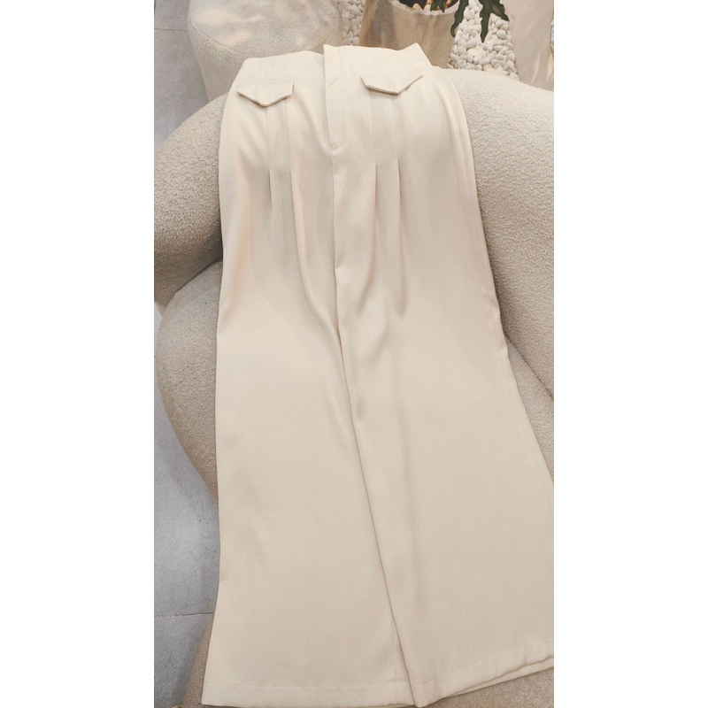 VELLE DESIGN Quần tây công sở Sera chất cotton lụa hàn dày dặn không nhăn