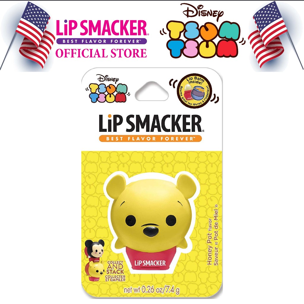 Son Dưỡng Lip Smacker Gấu Pooh xinh xắn - Lip Smacker Disney Tsum Tsum Balms – Winnie The Pooh Honey Pot