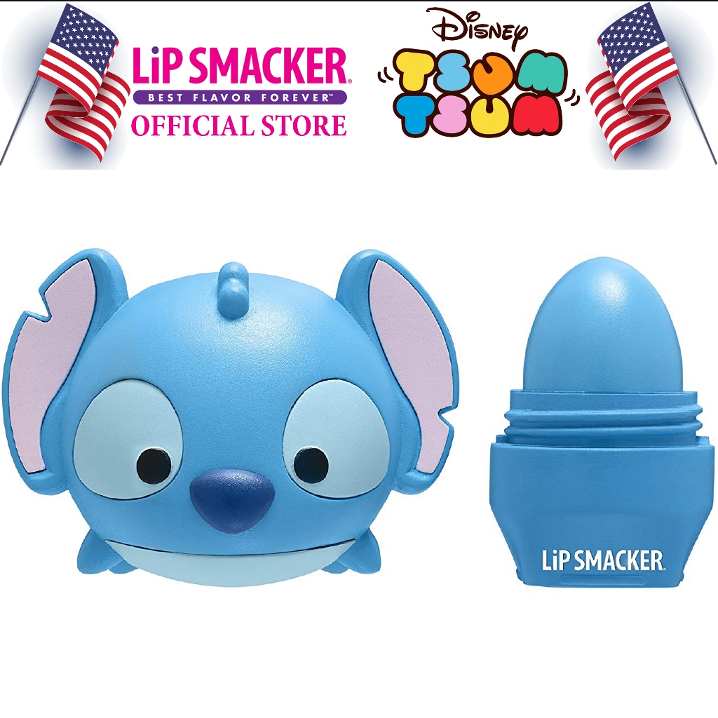 Son Dưỡng Môi LipSmacker Chú Chó Stitch - Lip Smacker Disney Tsum Tsum Balm – Stitch Blueberry Wave Flavor