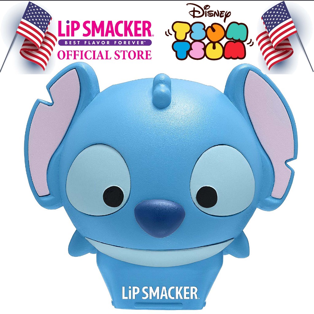 Son Dưỡng Môi LipSmacker Chú Chó Stitch - Lip Smacker Disney Tsum Tsum Balm – Stitch Blueberry Wave Flavor