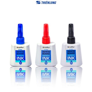 Combo 6 Hộp mực bút lông bảng FlexOffice FO-WBI02/VN với 3 màu mực xanh/đỏ/đen, dễ tẩy rửa, không độc hại