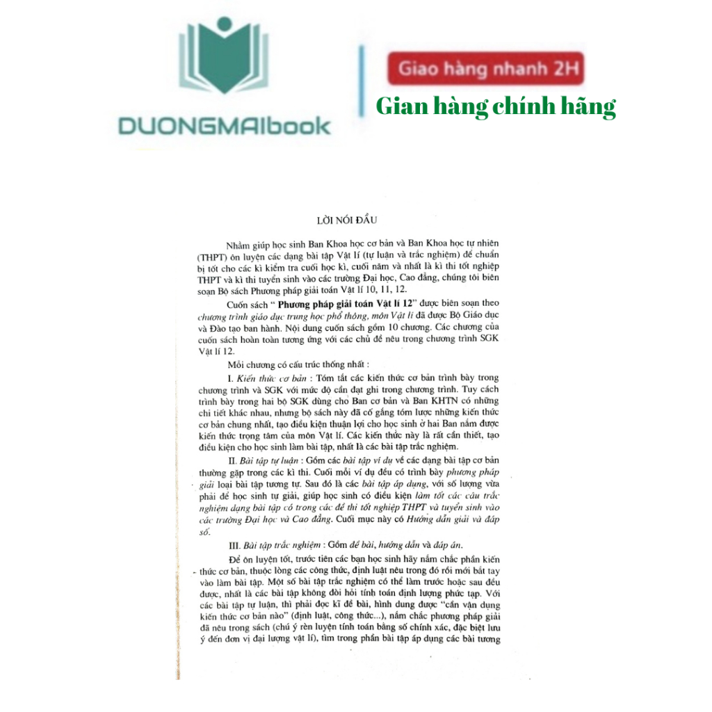 Sách- Phương pháp giải toán Vật lí 12 - PGS.TS Vũ Thanh Khiết