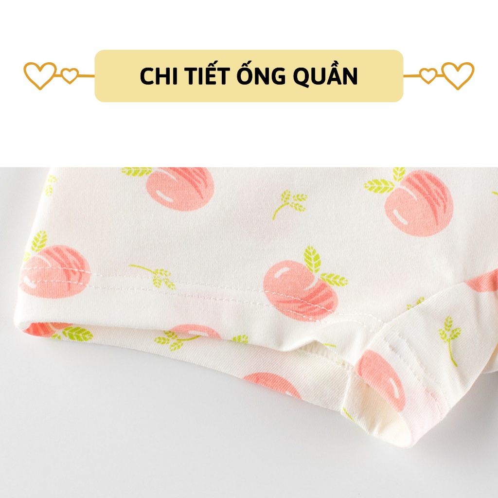 Set 4 quần lót bé gái 27Kids Quần chip đùi bé gái vải cotton khử khuẩn công nghệ mới họa tiết dễ thương GSUW3