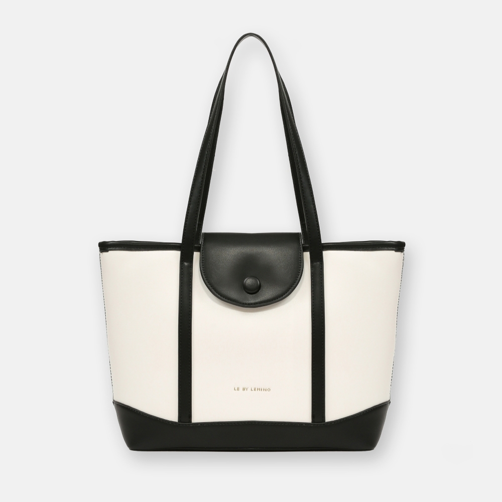 Túi Tote Đeo Vai Lemino Phối Màu Thời Trang LB23247
