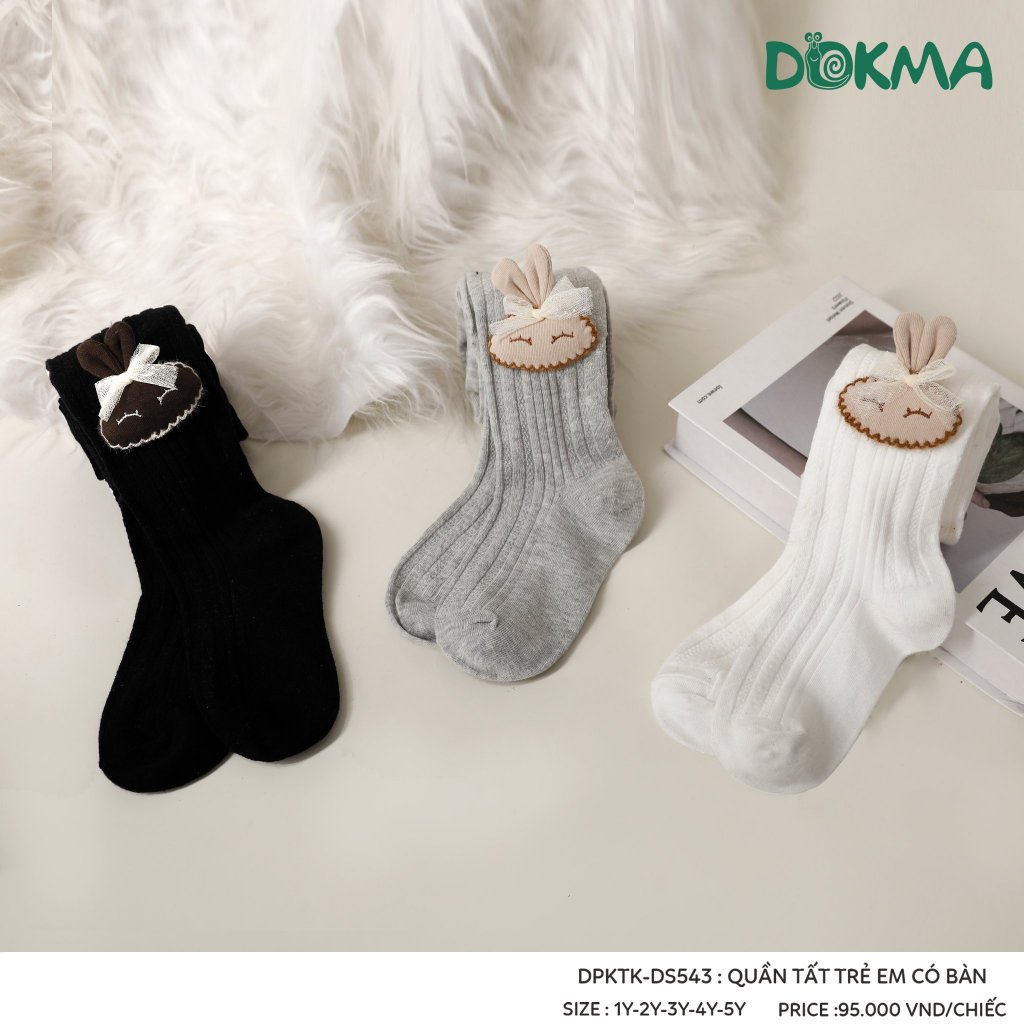 Quần tất len bé gái không bàn, có bàn Dokma DS542 DS543