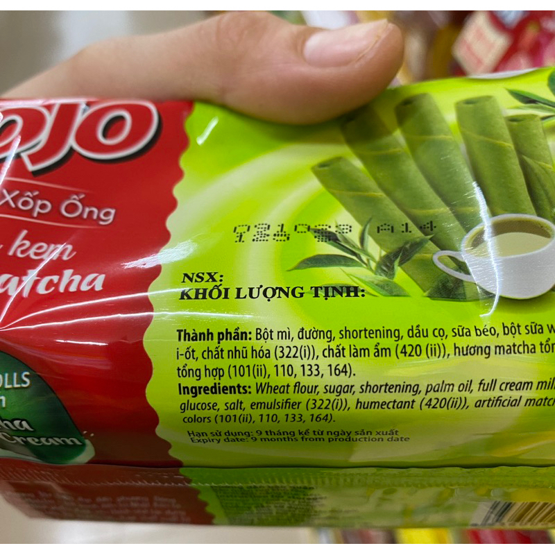 Combo 2 gói Bánh Quế Ống Xốp JOJO 125G