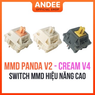 Switch MMD Holy Panda - Cream - Honey Tactile bán lẻ công tắc phím cơ chất lượng cao giá rẻ có lube sẵn
