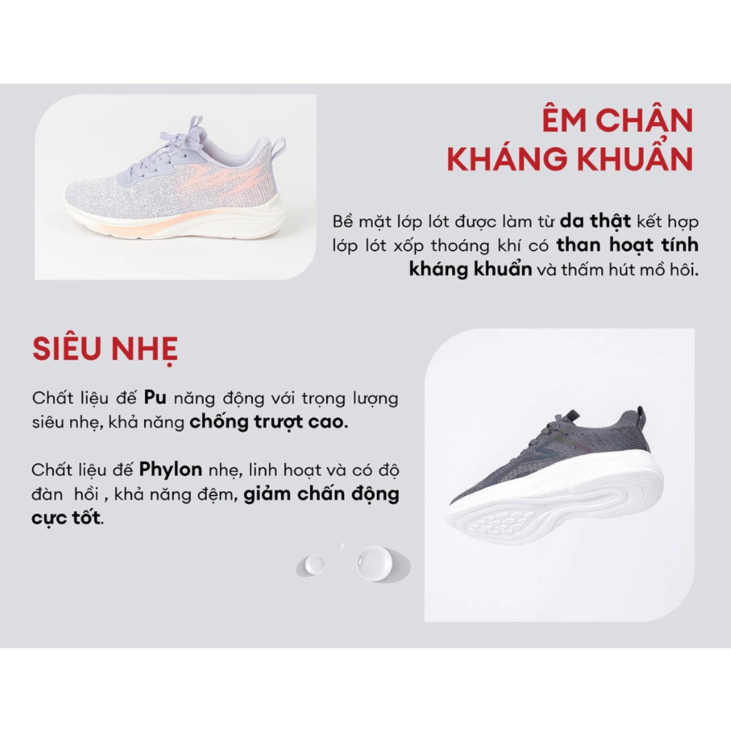 Giày thể thao nữ TOKYOLIFE siêu nhẹ êm chân thoáng khí năng động C9SHO310L