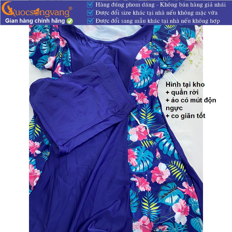 Bộ bơi trung niên kín đáo, thiết kế trẻ trung chính hãng YouYou có size lớn , Mẫu mới