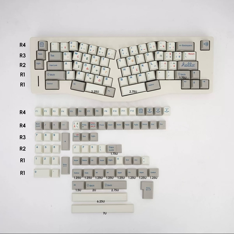 Keycap Retro cho bàn phím cơ cơ giá rẻ chơi nhiều layout. Ship túi zip