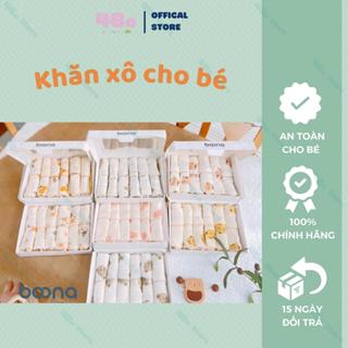 [SET 5C] Khăn Sữa - Khăn Xô Muslin Siêu Mềm, Mịn Rửa Mặt, Tắm Cho Bé Sơ Sinh 4Be