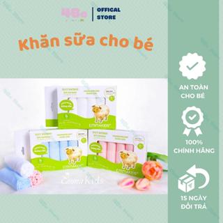 [Hộp 6 chiếc] Khăn Sữa Sợi Tre Cao Cấp Kháng Khuẩn, Khử Mùi, Siêu Thấm Hút, Mềm Mịn 2 Lớp Emma Kids Cho Bé 4Be