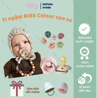 Ti Ngậm FRIGG, Ti Ngậm BIBS Ti Giả Cho Bé  0-6 Tháng Chính Hãng, Núm Tròn, Chất Liệu Cao Su Siêu Mềm, An Toàn 4Be