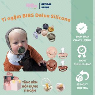 Ti Ngậm FRIGG, Ti Ngậm BIBS Ti Giả Cho Bé 0-6 Tháng Chính Hãng, Núm Tròn, Chất Liệu Silicone Siêu Mềm, An Toàn 4Be