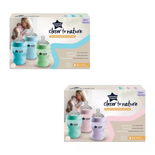 Bình sữa Tommee Tippee nhiều màu sắc Pastel 260ml - núm Âu số 1