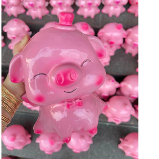 Lợn đất tiết kiệm có cánh thiên thần mang lại may mắn cute heo đất chất liệu thạch cao GIA DỤNG THU LÊ