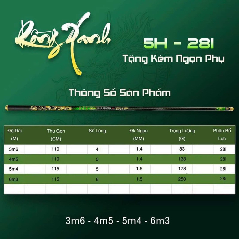 Cần Rồng Xanh 5H