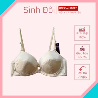 Áo ngực nữ trơn cài trước nâng ngực Annie 3012 có gọng mút mỏng cúp xéo size 34-36-38