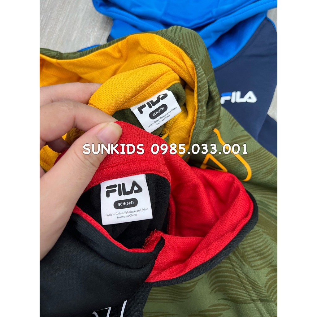 Bộ nỉ thể thao bé trai Fi la 3 màu