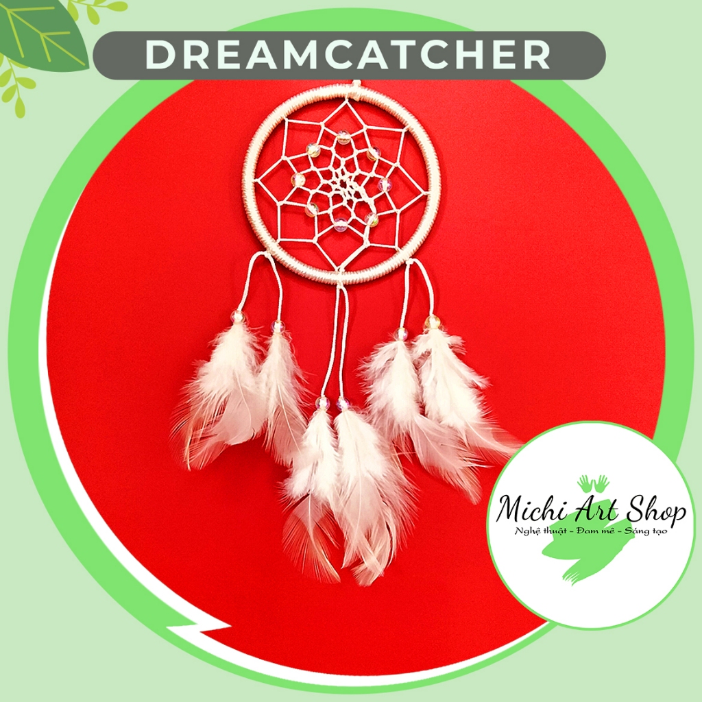 Dreamcatcher trang trí nhỏ xinh cho góc làm việc - học tập thêm vui tươi giảm stress DRM05 - Michi Art Shop