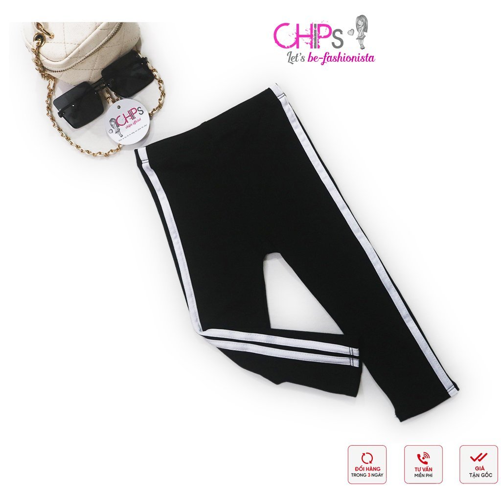 Qần leggings Thể Thao Thu Đông Phối Né Dọc Quần Cho Bé