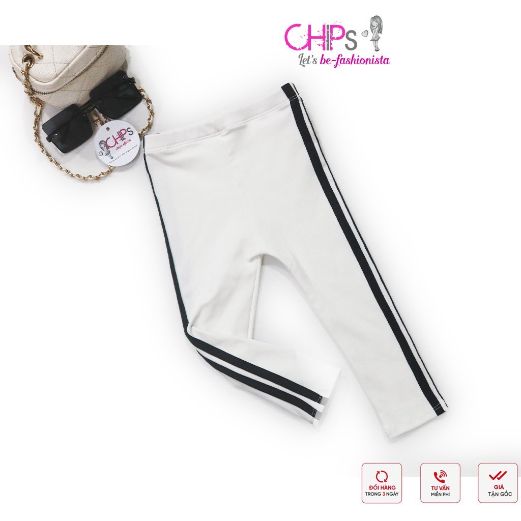 Qần leggings Thể Thao Thu Đông Phối Né Dọc Quần Cho Bé