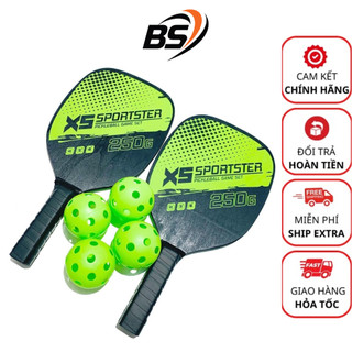  Bộ vợt 2 pickleball Và 4 Quả Bóng Pickleball Kèm túi đựng Phụ Kiện Thể Thao