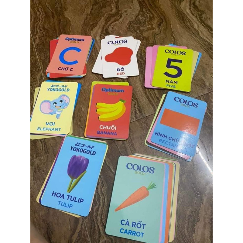 Thẻ học song ngữ 94 thẻ hkm vin amilk
