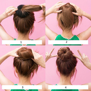 Độn tóc phồng tròn củ tỏi hỗ trợ búi tóc