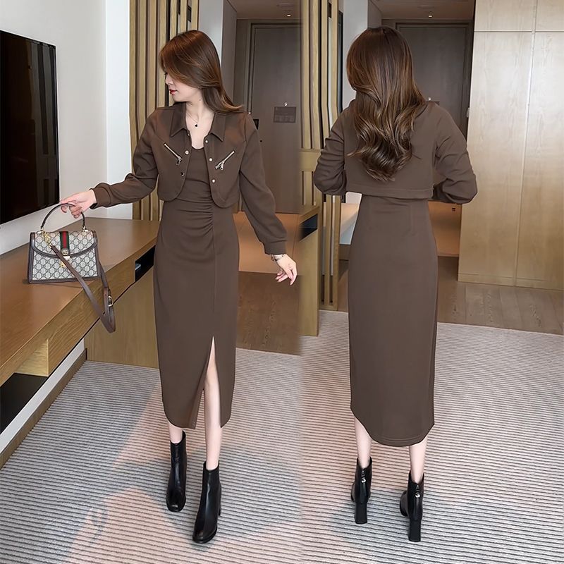 Bộ Thu Đông Nữ , Bộ Đồ Thể Thao Thời Trang Xuân Thu Cho Phụ Nữ Trung Niên V22