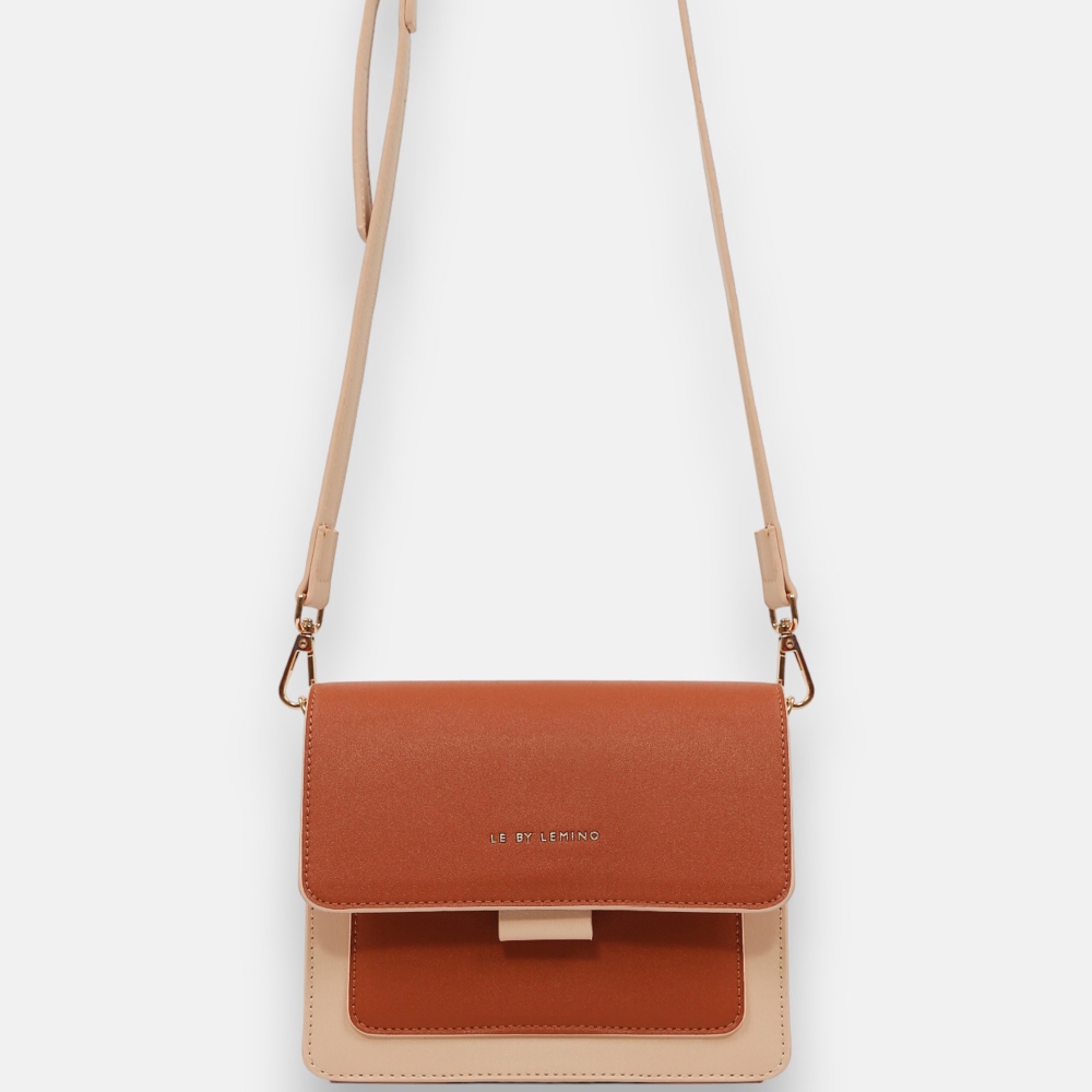 Túi Xách Nữ Lemino Dáng Hộp Pha Màu LB23250